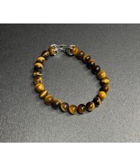David Yurman 925 Sterling Silver Spiritual Bead Tiger&#39;s Eye Ball Men Bra... - $696.87 CAD