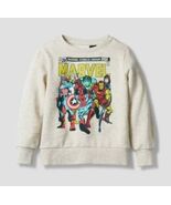 Toddler Boys&#39; Marvel Solid Pullover Sweatshirt - Oatmeal 3T - $202.20 MXN