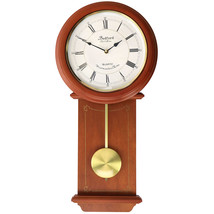 Bedford Clock Collection Olivia 24.5 Inch Cherry Wood Chiming Pendulum W... - $3,040.91 MXN