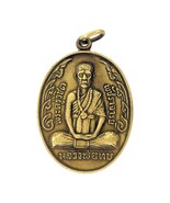 Phra Lp Thob Mago Monje Tailandés Amuleto Mágico Talismán Vintage Latón ... - £10.97 GBP