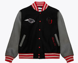 Black &amp; Gray Varsity Jacket with Panther Patch and Atlanta GA Embroidery - $150.00+