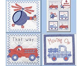 Stamped Cross-Stitch Quilt Blocks, Moving On [Office Product] - $15.50