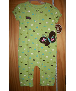 Carter Baby Clothes 6M-9M Newborn Jumpsuit Creeper Butterfly Playsuit Bo... - $14.24