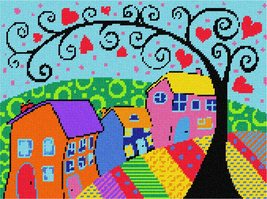 Pepita Needlepoint Canvas: Fairytale Tree, 13&quot; x 10&quot; - $100.00+