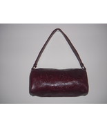 New! Victoria&#39;s Secret Floral Faux Tooled Leather Burgundy Satchel Bag P... - $14.95