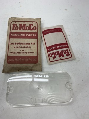 NOS clear parking lamp lens 1961-1964 Ford Galaxie 68 Bronco 64-65 Tbird... - $34.65
