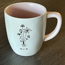 Rae Dunn Artisan Collection Magenta  Mug Mom Mother’s Day Gift Flower Coffee Cup - £19.54 GBP