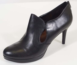 Nine West Adderley Womens Black Leather Heels Bootie Boots Shoes - £29.64 GBP+