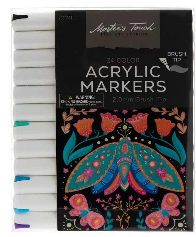 Master&#39;s Touch Brush Tip Acrylic Markers - 24 Piece Set - $58.40