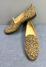 New Bottega Veneta Logo Leopard Print Slip On Loafers Shoes Size 39.5IT ... - $49.49