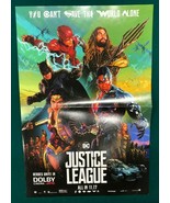 JUSTICE LEAGUE () DC Comics Warner Bros  movie 11&quot; x 17&quot; promotional poster - $276.85 MXN