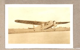 Ford Tri-Motor Airplane on Runway Original 1935 Color Photograph - £23.79 GBP