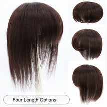 Women Genuine Human Hair Topper Large Cover Toupee Clip in Hairpiece Top Pieces - £8.87 GBP+