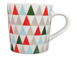 New Starbucks Coffee Mug Modern Christmas Tree Triangle 14 oz. Holiday Latte Cup - £16.57 GBP