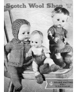 Vintage Knitting pattern for Dolls/reborn outfits Scotch wool shop 973. PDF - £1.71 GBP