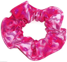 Pink Berry Foil Metallic Tie Dye  Spandex Hair Scrunchie Scrunchies by S... - $7.99