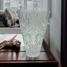 Large Waterford Normandy crystal flower vase 10” decor clear - £142.88 GBP