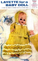 Vintage knitting pattern for Doll layette. Womans weekly 1960. PDF - $2.15