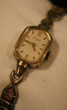 Ladies&#39; vintage 1950&#39;s Swiss, dress, luxury, gold Wittnauer, 17J wristwatch - $80.00