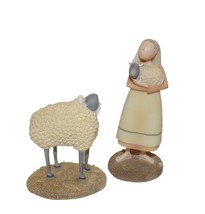 2 DEMDACO Pure Of Heart Shepherd + Sheep Nativity Figures w Box - £138.45 GBP
