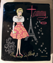 Ideal Tammy Doll Case &quot;Evening In Paris&quot; With Another Brand Doll Nice Condition - £23.46 GBP