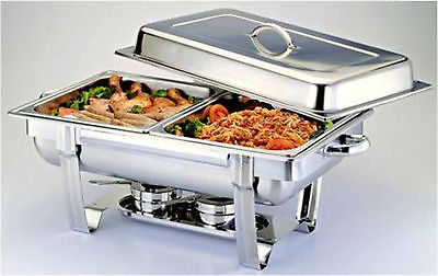 Primary image for 1/2 Size CHAFER PAN 4 PACK CATERING HOTEL CHAFING DISH HALF PANS