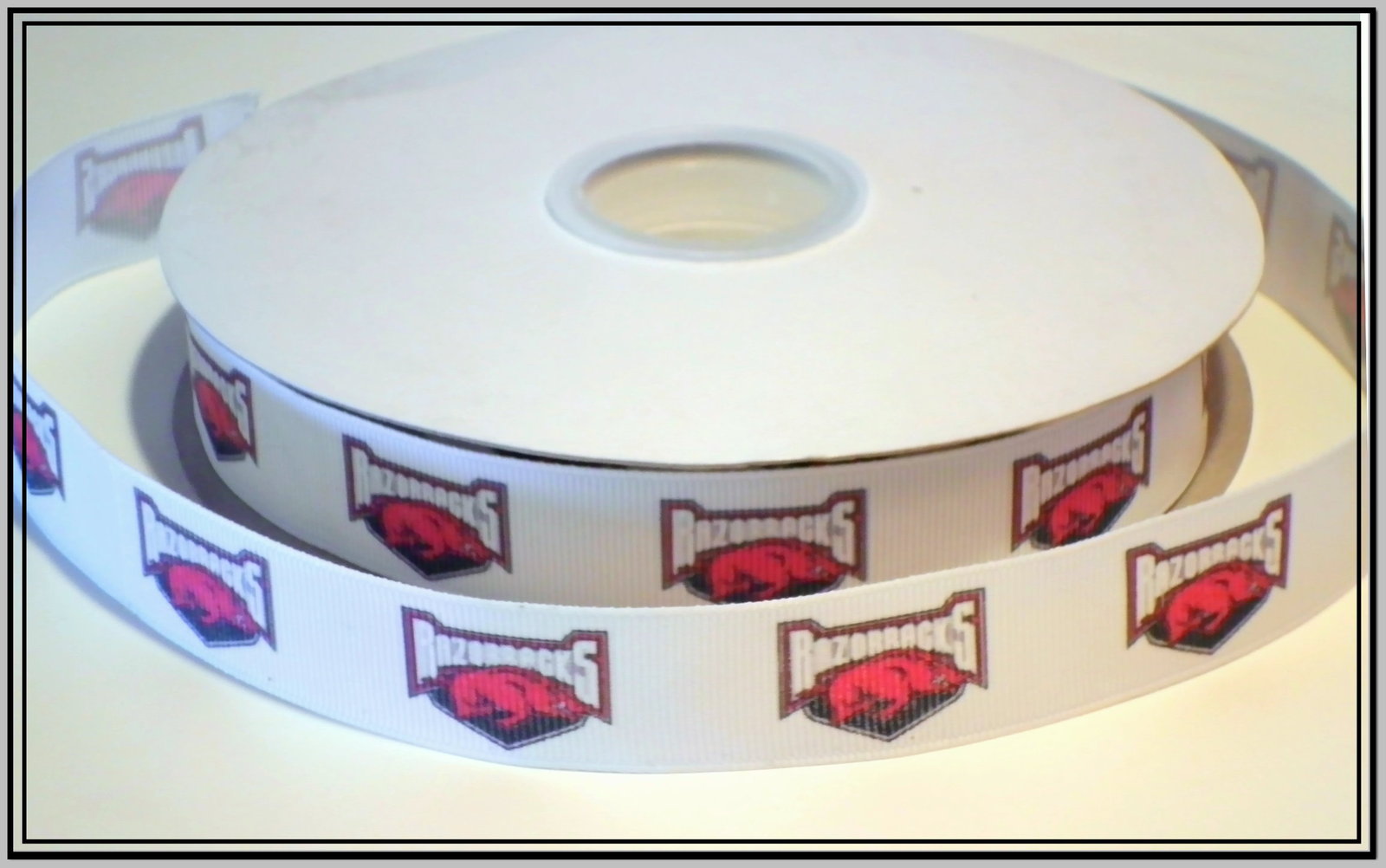 Arkansas RAZORBACKS Inspired Grosgrain Ribbon