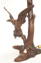 Type Déco Lamp Type Nouveau Table Lamp Figurine Eagle Tree 1930er Light - $400.74