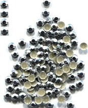 720 Rhinestuds Faceted Metal 5mm Silver Color Hotfix 5 Gross - £10.24 GBP