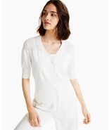 MSRP $70 Alfani Womens Mixed-Stitch Button-Down V-Neck Sweater Size 2XL - $581.14 MXN