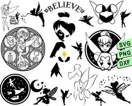 Tinkerbell Svg, Tinkerbell Silhouette Svg, Disney Svg Png  - £1.97 GBP