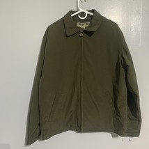 Rainforest Down Filled Green Jacket Men&#39;s Large Removable Down Lining - $38.63