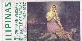 25th Anniversary BATTLE OF BATAAN 1942 -1967 PHILIPPINE stamp - £1.19 GBP