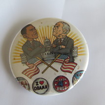 USA Political Pin - 2008 Election Obama vs McCain - Celluloid Pin  - £11.99 GBP