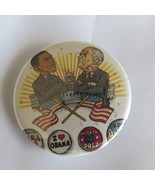 USA Political Pin - 2008 Election Obama vs McCain - Celluloid Pin  - £11.78 GBP