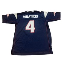 Vintage New England Patriots Adam Vinatieri #4 Reebok NFL Blue Jersey Me... - $49.99