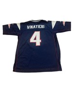 Vintage New England Patriots Adam Vinatieri #4 Reebok NFL Blue Jersey Me... - £39.90 GBP