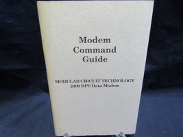 VTG Modem Command Guide 2400 BPS Data Modem JDR Microdevices Modular Cir... - $19.88