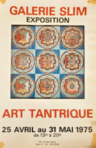 Tantric Art - Original Exhibition Poster - Slim Gallery Paris - Rare - 1975 - $119.72