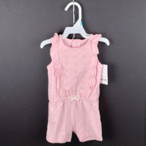Carter&#39;s Ruffled One Piece Baby Girls Pink Sleeveless Jumper Size 6m - NWT - $8.95