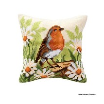 Vervaco Robin Cross Stitch Cushion, Multi-Colour  - $60.00