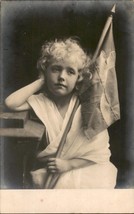 Child, homeland, flag, vintage, Art Deco postcard, 1910 Circa, Vintage P... - $92.48 MXN