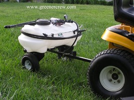 Commercial 15 Gallon Trailer Sprayer with 84" Boom Spray Coverage  - $369.01