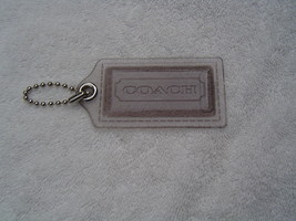 AUTHENTIC COACH EXTRA LARGE SMOKE PLASTIC HANG TAG  EUC - £10.05 GBP
