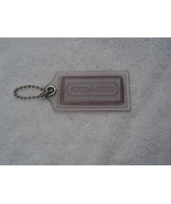 AUTHENTIC COACH EXTRA LARGE SMOKE PLASTIC HANG TAG  EUC - £10.07 GBP