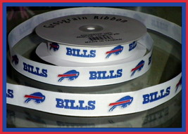 Buffalo Bills Inspired Grosgrain Ribbon - £7.74 GBP