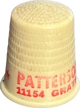 Patterson Heating Co. Gratiot Collectible plastic Thimble - £7.89 GBP