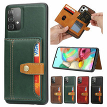 For Samsung Galaxy A12 A32 A52 A72 A51 A71 A21s Leather Card Wallet Slot Case - £45.06 GBP