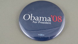 United Presidential Campaign Pin - Obama for President 08 - Celluloid Pin  - £11.96 GBP