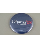United Presidential Campaign Pin - Obama for President 08 - Celluloid Pin  - £11.78 GBP